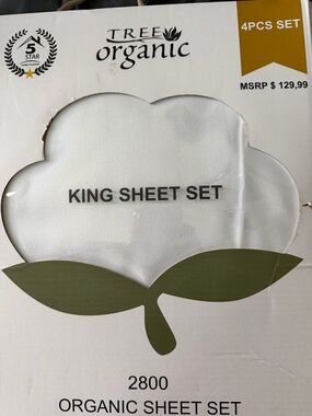 King Sheet Set - White